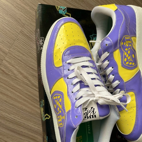 High Roller Dont Crap Out AF1 Size 9 "Lakers" - Picture 4 of 5